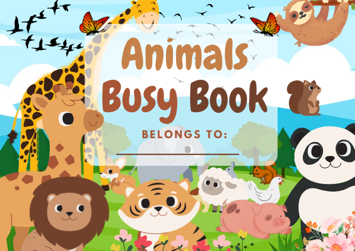 Kids Busy Book Bundle – 6 Themes | Editable Canva & Printable