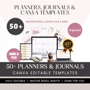 Mega Canva Planner Bundle – 50+ Editable Templates