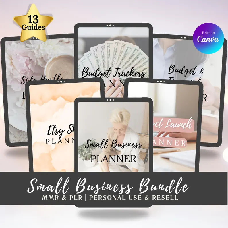 7500+ Editable Canva Templates Bundle – Planners, Journals & Business | PLR + MRR