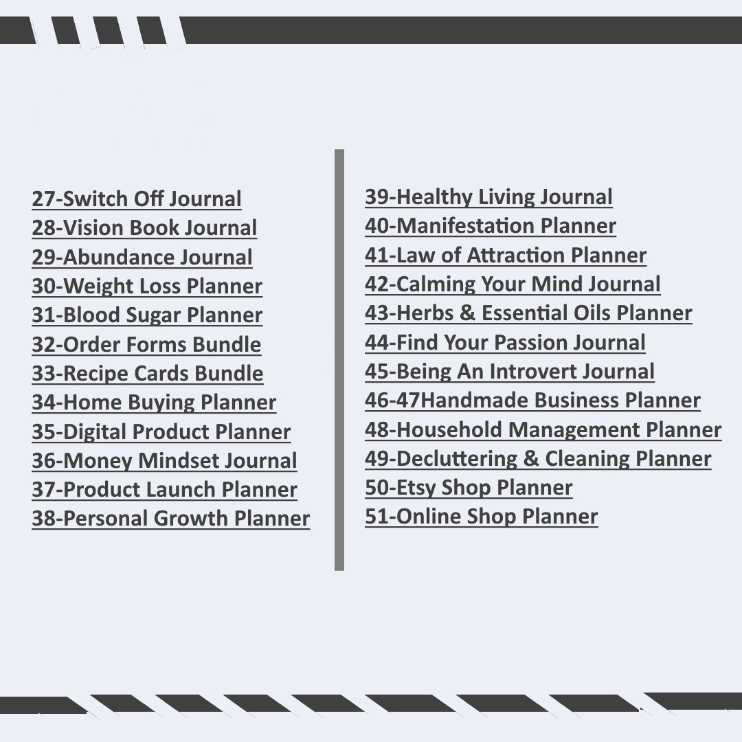 Mega Canva Planner Bundle – 50+ Editable Templates